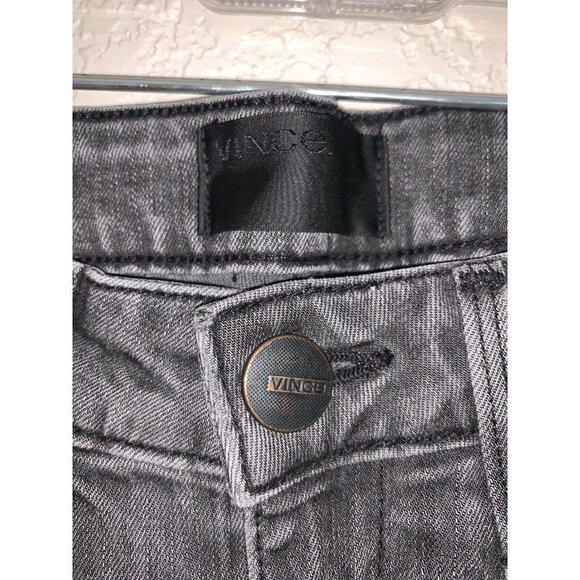 𝅺VINCE Skinny Mid Grey Denim Jeans 26” E1 Distressed - Picture 5 of 7